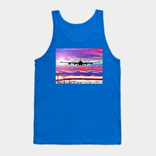 Airplane Landing at Los Angeles Tank Top